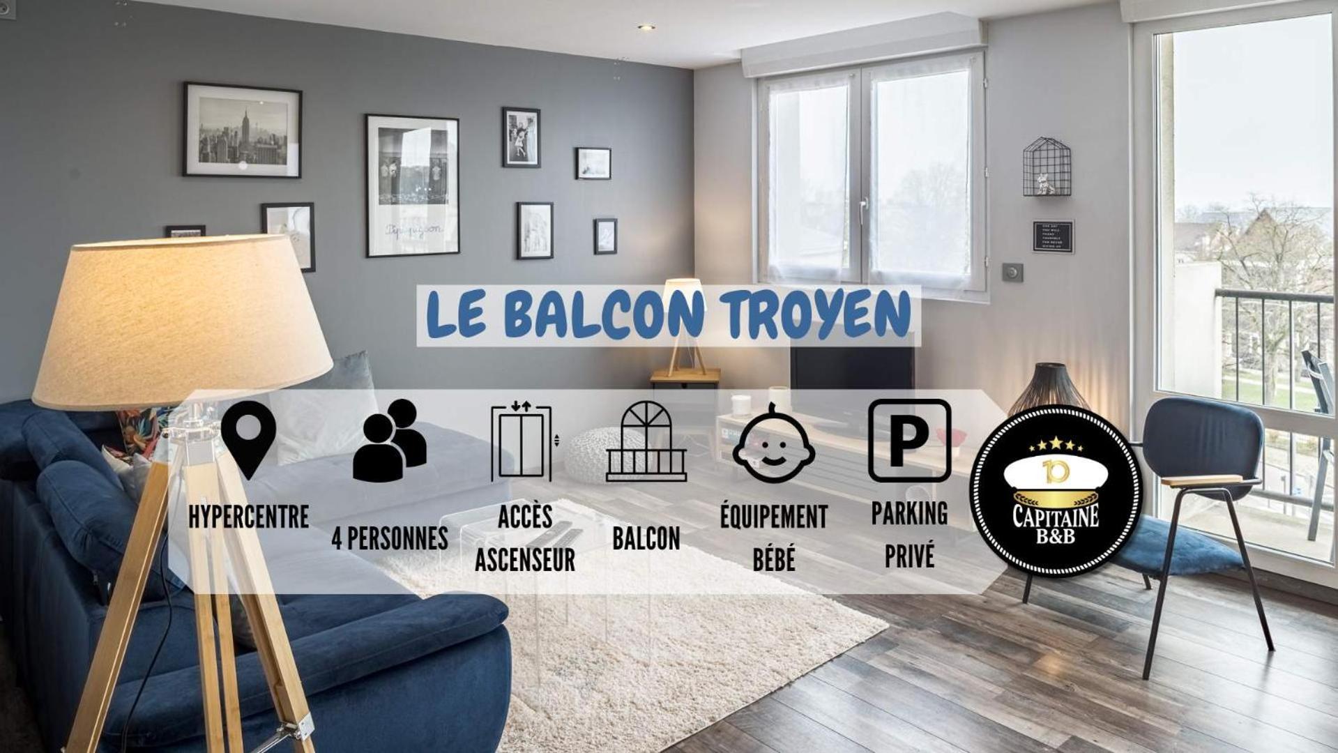 Апартаменты Le Balcon Troyen - Proche Hypercentre - 4 Pers. Труа Экстерьер фото